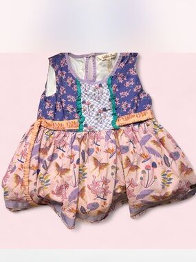 Matilda Jane Lavender Labeled Girl Top with Pink Logo